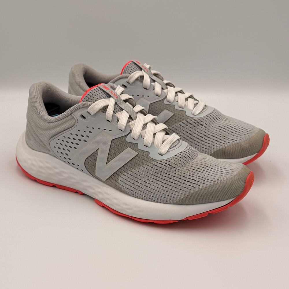 New Balance 520 V7 Running Shoes Gray Orange Size Womens 8.5